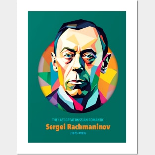 Sergei Rachmaninoff WPAP Posters and Art